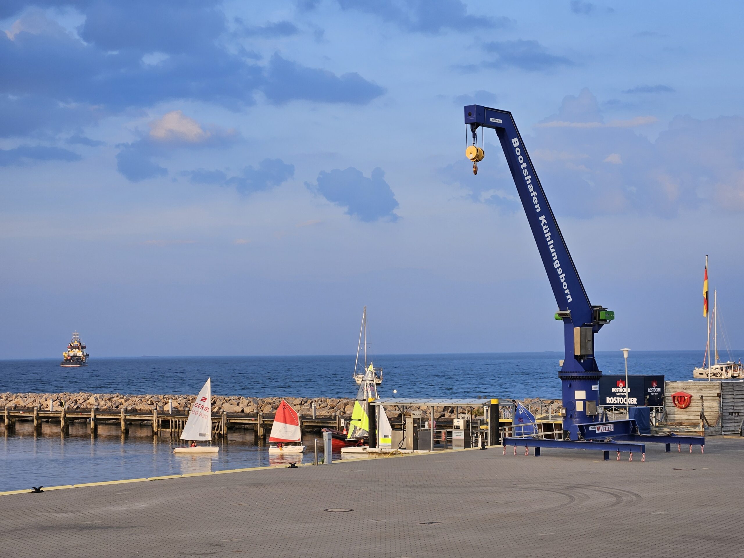 Kran im Kühlungsborner Hafen
