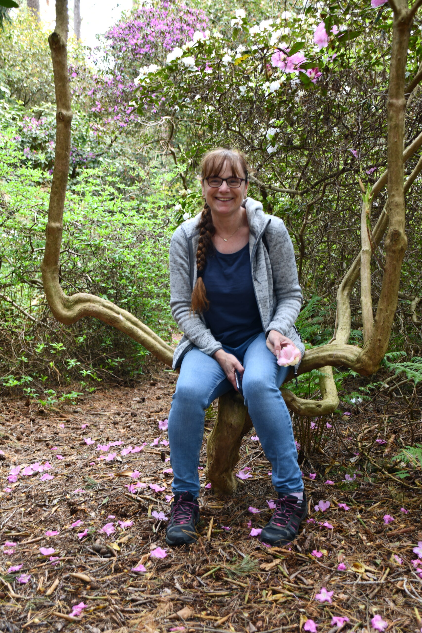 Manuela im Rhododendronpark Hobbie