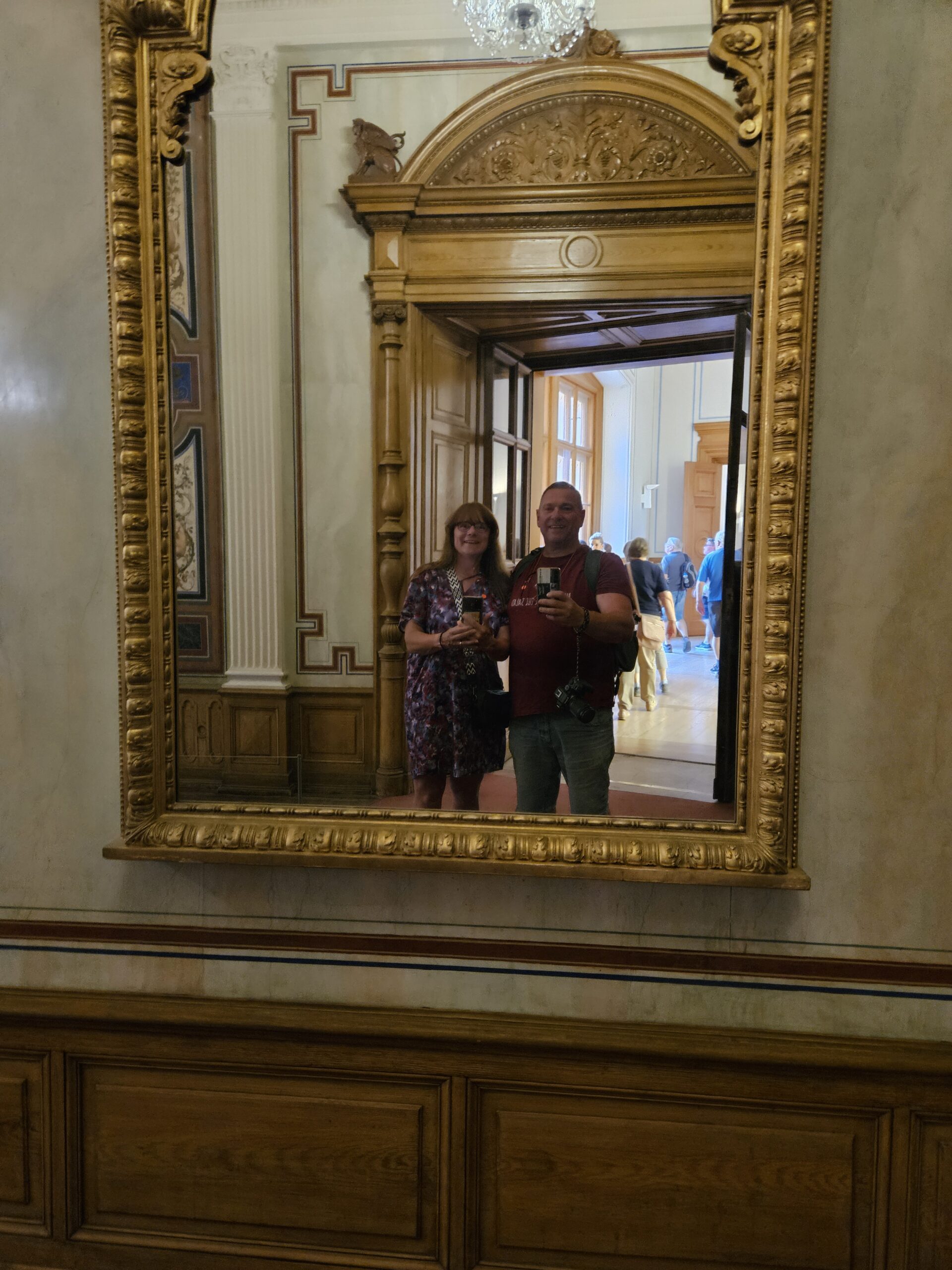 Manuela und ich Im Museum vom Schweriner Schloß