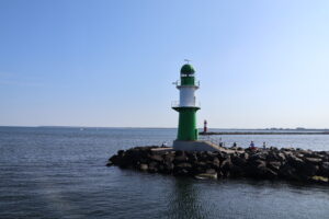 Molenfeuer Westmole von Warnemünde