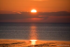 Sonnenuntergang an der Nordsee bei Friedrichskoog I