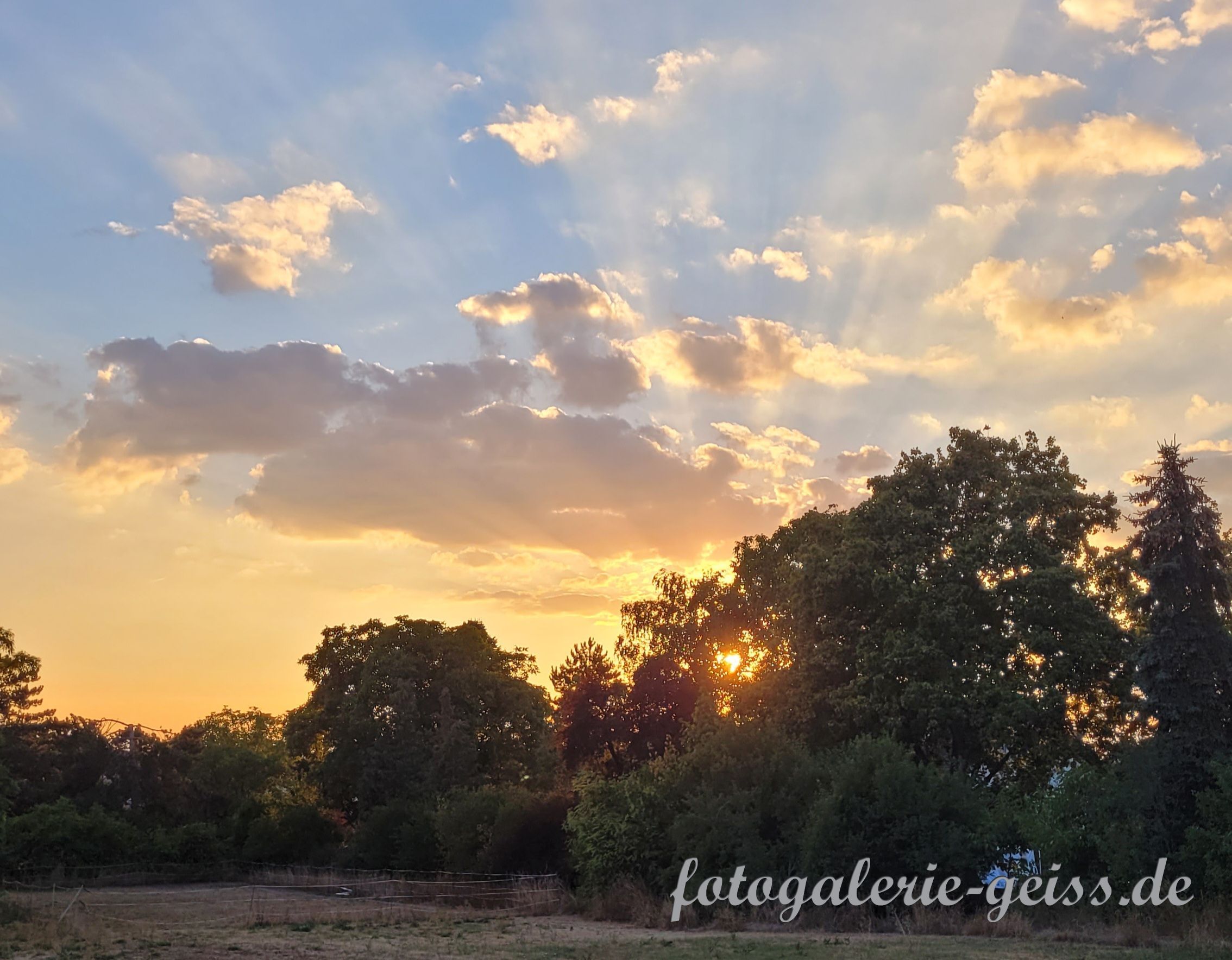 Sonnenuntergang in Kostheim