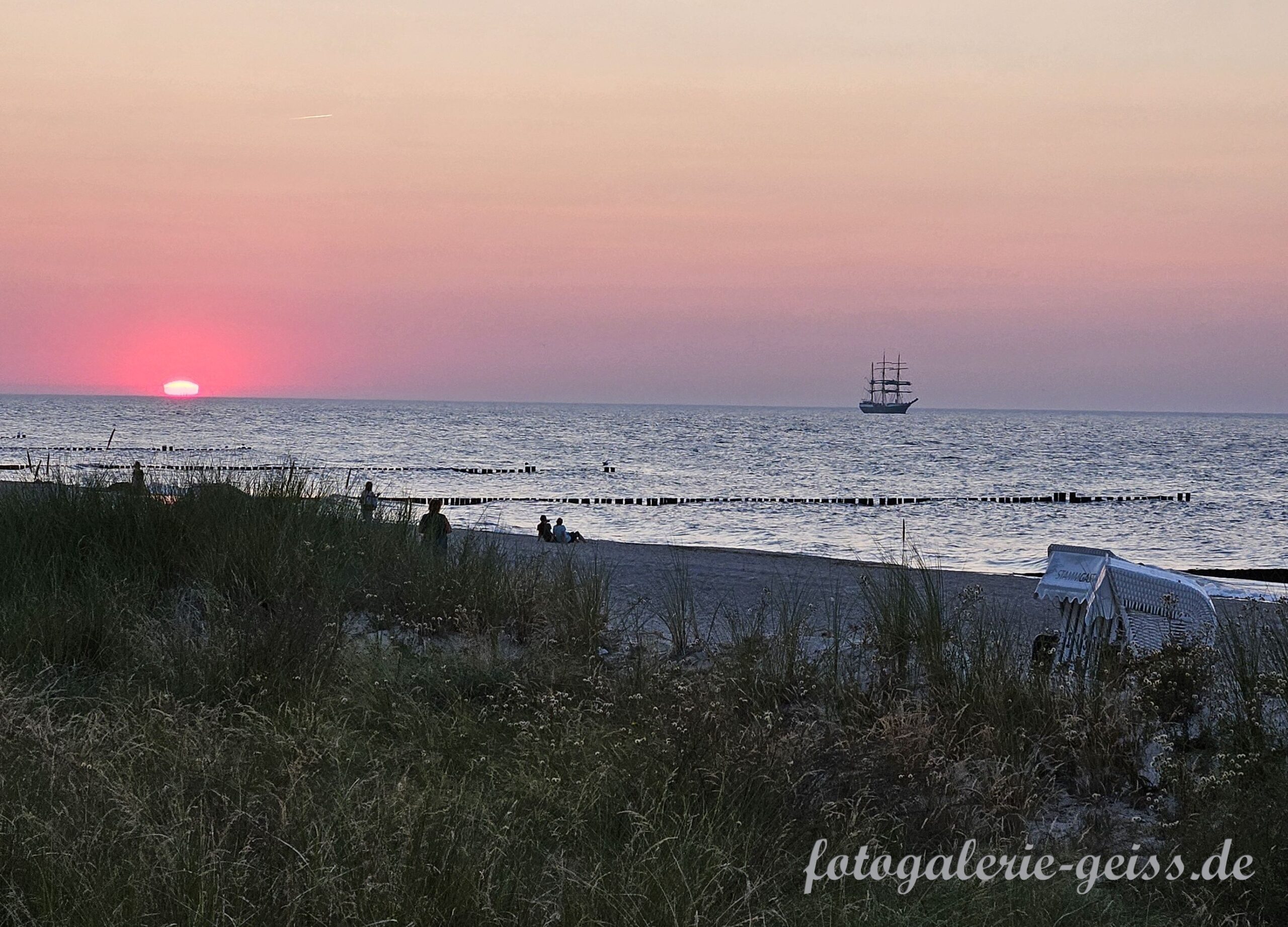 Sonnenuntergang vor dem Ostseebad Kühlungsborn
