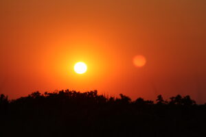 Traumhafter Sonnenunergang über Bäumen - Ostseebad Kühlungsborn