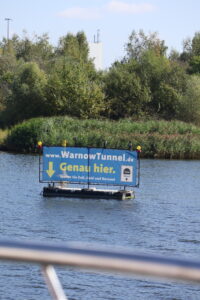 Überfahrt über den Warnow-Tunnel