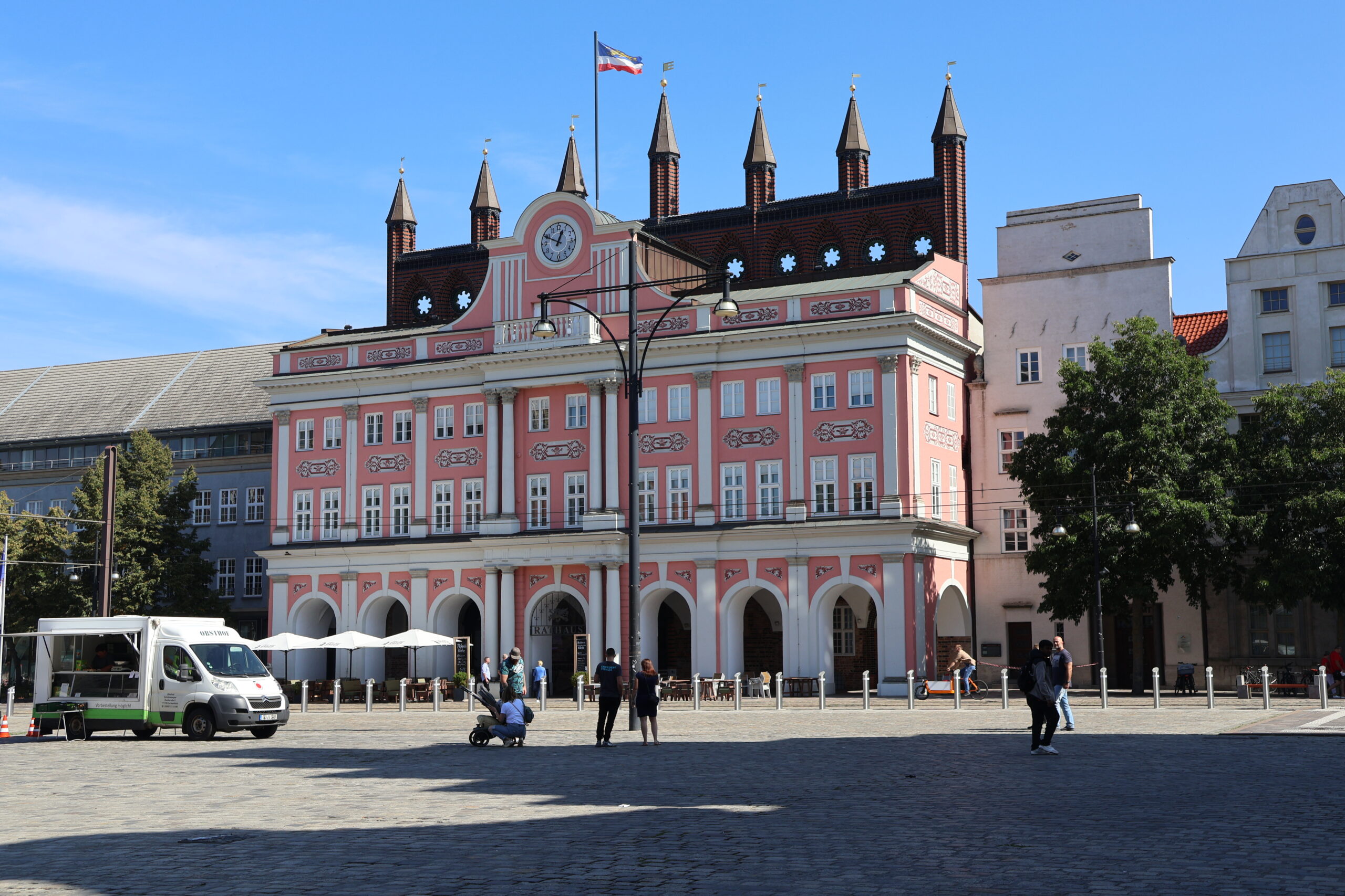 das mittelalterliche Rathaus - Rostock