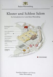 Plan des Kloster und Schloss Salem - Bodensee - Juli 2023_19