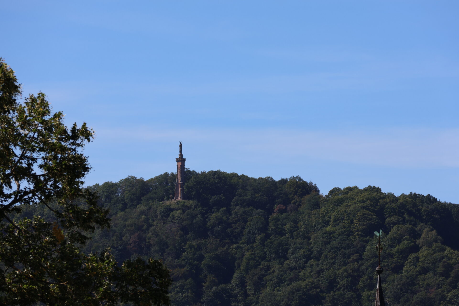 Mariensäule von der Porta Nigra in Trier fotografiert - September 2023