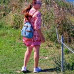 Manuela an der Steilküste Nienhagen